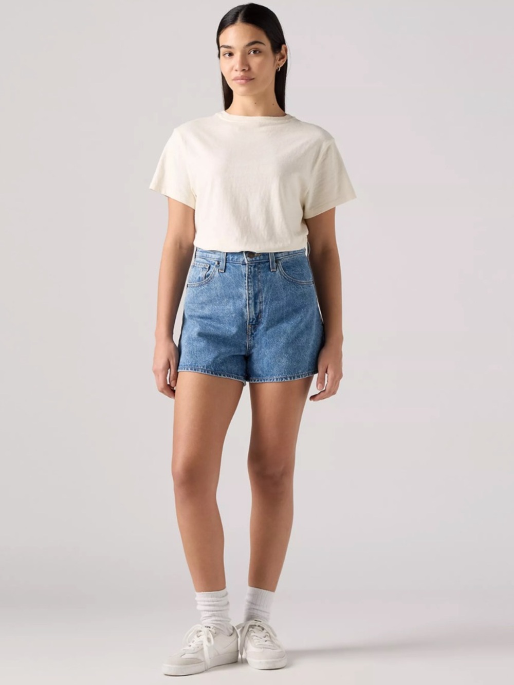 Levi’s high waisted mom shorts